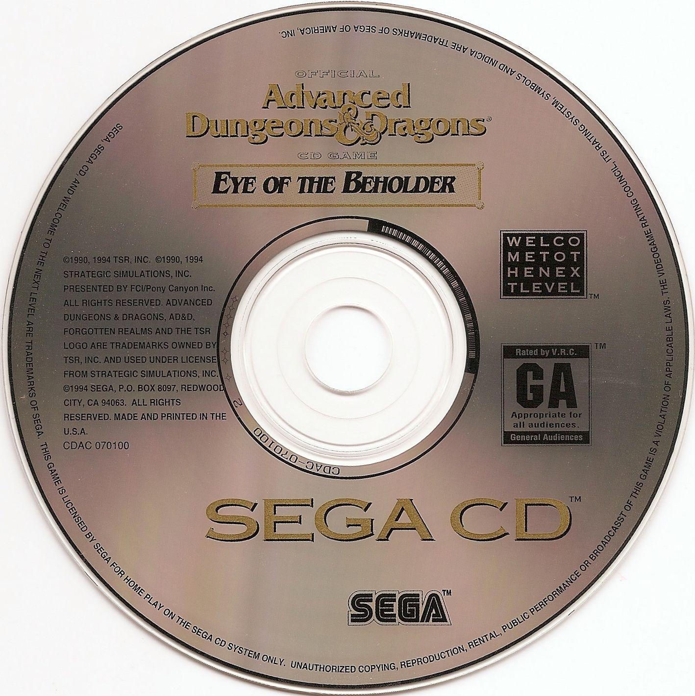 Sega Mega CD Disc Scans a Game Covers Box Scans Box Art CD Labels Cart